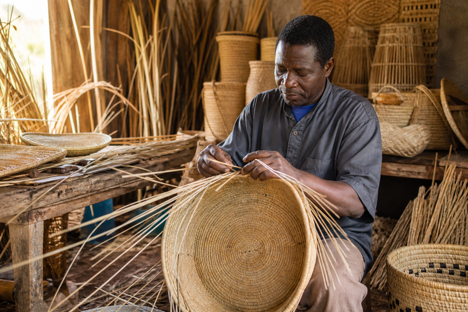 Local artisan at work